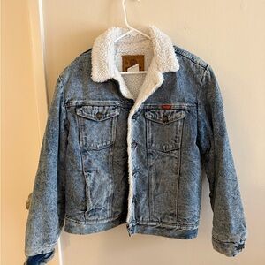 Wrangler Denim Sherpa-Lined Jacket